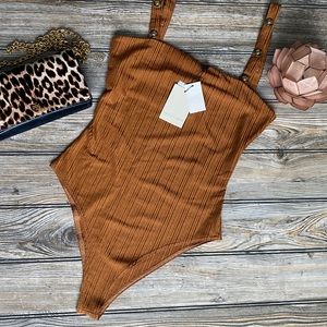 NWT The East Order Cocoa Brown Bodysuit
